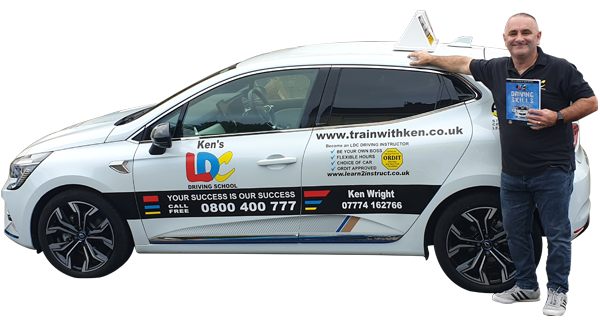 Ken Wright's driving school car